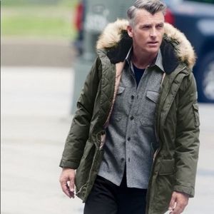 Green Heat Thermal Coil Parka Coat M